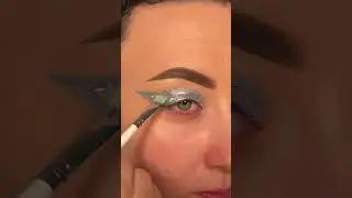 cancer zodiac inspired makeup look♋️ #makeup #shorts