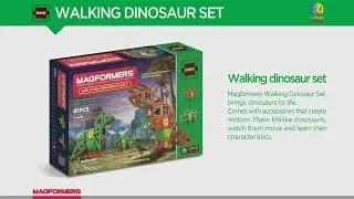 MAGFORMERS WALKING DINOSAUR SET