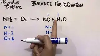 How to balance the Equation  NH3 + O2 = NO + H2O