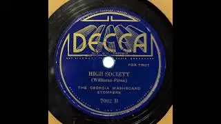The Georgia Washboard Stompers - High Society (1934)