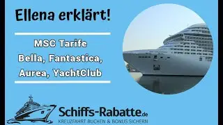 MSC Tarife - Bella, Fantastica, Aurea, YachtClub