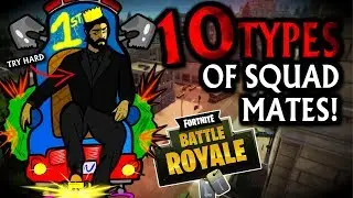 10 ТИПОВ СОТРУДНИКОВ ПО ОТРЯДУ в Fortnite Battle Royale!
