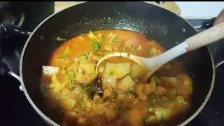 थंडी स्पेशल भाजी वाटाणा बटाटा कॉलीफ्लॉवर
