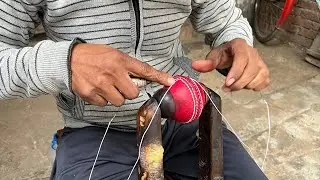 Hand Stiched Cricket Ball Making Process. How Ball Are Made In Factory Process.