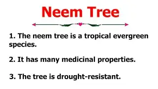 10 Lines Essay On Neem Tree | 10 Easy Sentences About Neem Tree In English | Essay On Neem Tree
