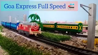 12780 Goa Express Centy Toy Train Amazing Running #indianrailways #railway #india