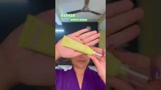 HYPHEN golden hour glow sunscreen~First impression#review #hyphen #sunscreen #youtube #youtubeshorts