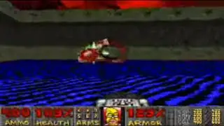 Simpsons Doom Ending E3 M8 PC DOS 1993 Smithers Boss Fight Battle Homer Simpsons Walkthrough Razeen