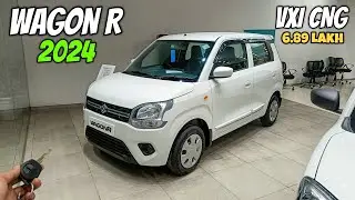 Maruti Suzuki Wagon R Vxi Cng 2024 ❤️ | Wagon R Second Base Model | Detailed Review