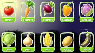 Названия овощей для детей | Легко выучите названия овощей @BackToSchoolms #vegetablenames