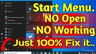 How to Fix_ Start Menu Not Open Problem _ Windows 10 Start Menu Not Working Problem in Hindi