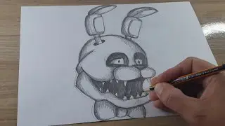 HOW TO DRAW BONNIE FROM FNAF