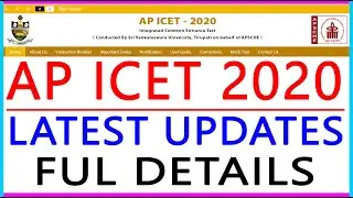 Ap Icet 2020 Latest Updates Full Details/Sai Info Zone/