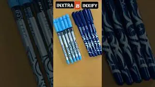 Doms Inxtra vs inxify ball pen #shorts #shortsfeeds #youtubeshorts #reels  #viral #unboxing #exam 🤩