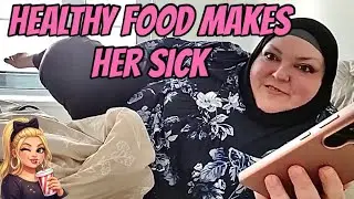Foodie beauty lying instead of trying 