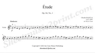 Dancla : Etude in G Major, op. 84, no. 1