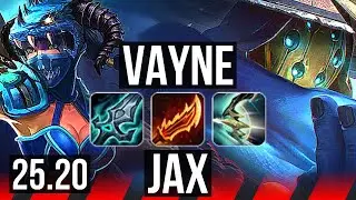 VAYNE vs JAX (TOP) | 7k comeback, Godlike | EUW Master | 25.20