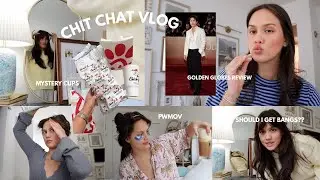 VLOG | how do i look in bangs?? staying on top of new year's goals & more