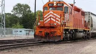 EJE 667 Works the Waterloo, Iowa Yard (09-09-2020) Part I