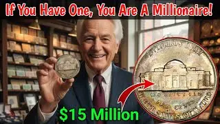 👉 Super Rare 1980 P Jefferson Nickel Worth $15 Million? Rare Error Coin Shocks Collectors! Rarecoins