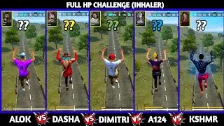 || ALOK VS DASHA VS DIMITRI VS A124 VS KSHMR FULL HP CHALLENGE IN FREE FIRE || MIT GAMER 06