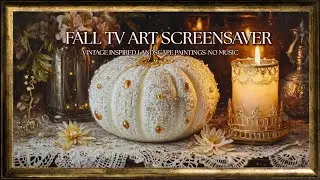 Framed Romantic Pumpkin, Still Life Digital Painting Ambient Art Screensaver / ART for your TV