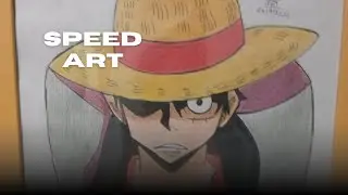 Speed art Drawing luffy