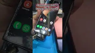 #Samsung fold 4 #green line #repair #screen line repair