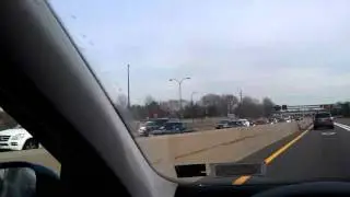Car Fire Long Island Expressway 1/29/12