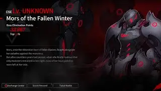 Counter:Side Global Danger Close Mors of the Fallen Winter (Expert AP 81%) Full Auto (Score 39583)