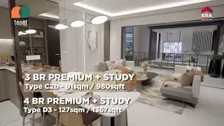 TENET | NEW Tampines EC | Showflat 3 BR Premium +Study (980sf) and 4 BR Premium + Study (1367sf)