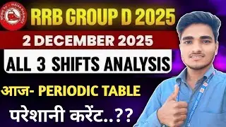 Railway Group D 2 December Exam Analysis | All Shifts | Level, Questions & Full Review