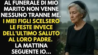 Al funerale di mio marito non è venuto nessuno tranne me. I miei figli hanno scelto le feste.