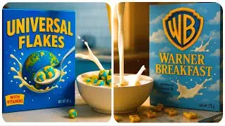 Movie Studios as Cereal Boxes by AI