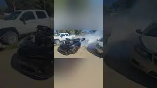 Driveway Burnout Blown Alcohol Camaro #automobile #burnout #camaro #racing