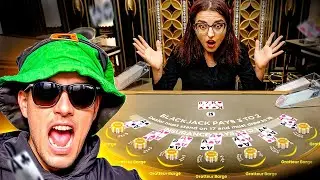 QUE DES MAINS FOLLES DANS CETTE SESSION BLACKJACK !