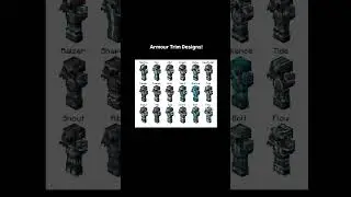Armour trim design |||| #youtubeshorts #minecraftsurvivalseriesepisode1 #minecraft #armour
