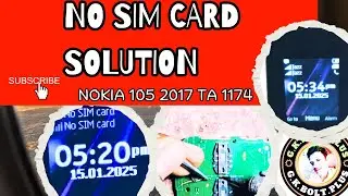 Nokia 105 2017 Insert Sim Solution How To Solve No Sim Card Problem Nokia Ta 1174 2025