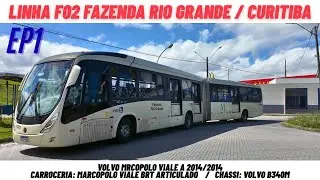 Curitiba PR - Linha F02 FAZENDA RIO GRANDE / CURITIBA Carlos Gomes → Terminal Fazenda Rio Grande Ep1