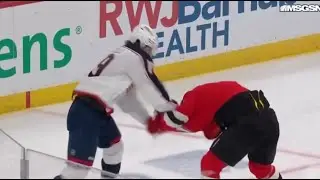 Adam Fantilli Drops The Gloves With Jonas Siegenthaler