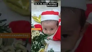 इरा चे christmas 🎄 photo shoot #5th month birthday #nitavinayakvlog #babyvideos
