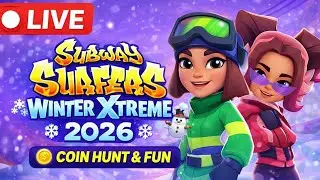 🔴 LIVE Subway Surfers ❄️ Winter Xtreme 2026 | Coin Hunt & Fun