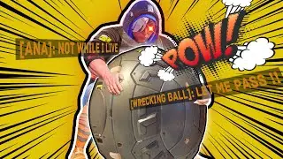 2000 kg Ball vs Ana Bodyblock | educational Wrecking ball overwatch 2
