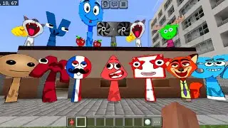 New Sprunki OC Fun Bot Addon in Minecraft PE 