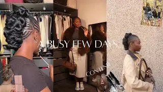 A Busy Few Days| NEW HAIR | Content | Friendsgiving