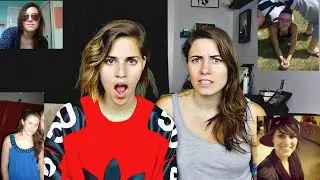 Reacting to Embarrassing photos of ourselves!! | Sam&Alyssa