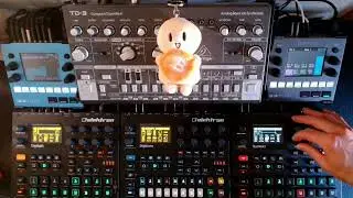 Live DAWless Jam - 'Escape': Minimal Techno with Elektron Syntakt, Digitakt, Digitone, Blackbox