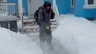 Leaf blowers, snow blowers, shovels: Brockton digs out after snowstorm
