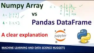 Урок 2 — Наглядное объяснение различий между массивами NumPy и Pandas DataFrame