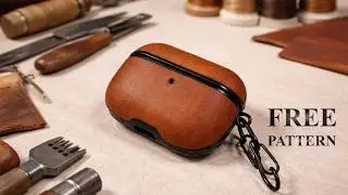 DIY Luxury Leather Airpods Case Transformation | ASMR | Handmade
